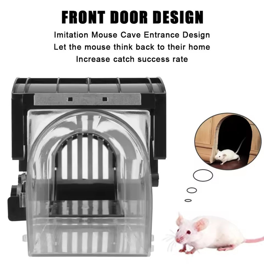 2 Pack Humane Rat & Mouse Traps No-Kill Mice Trap, Fits Rats & Mice Tool Mouse