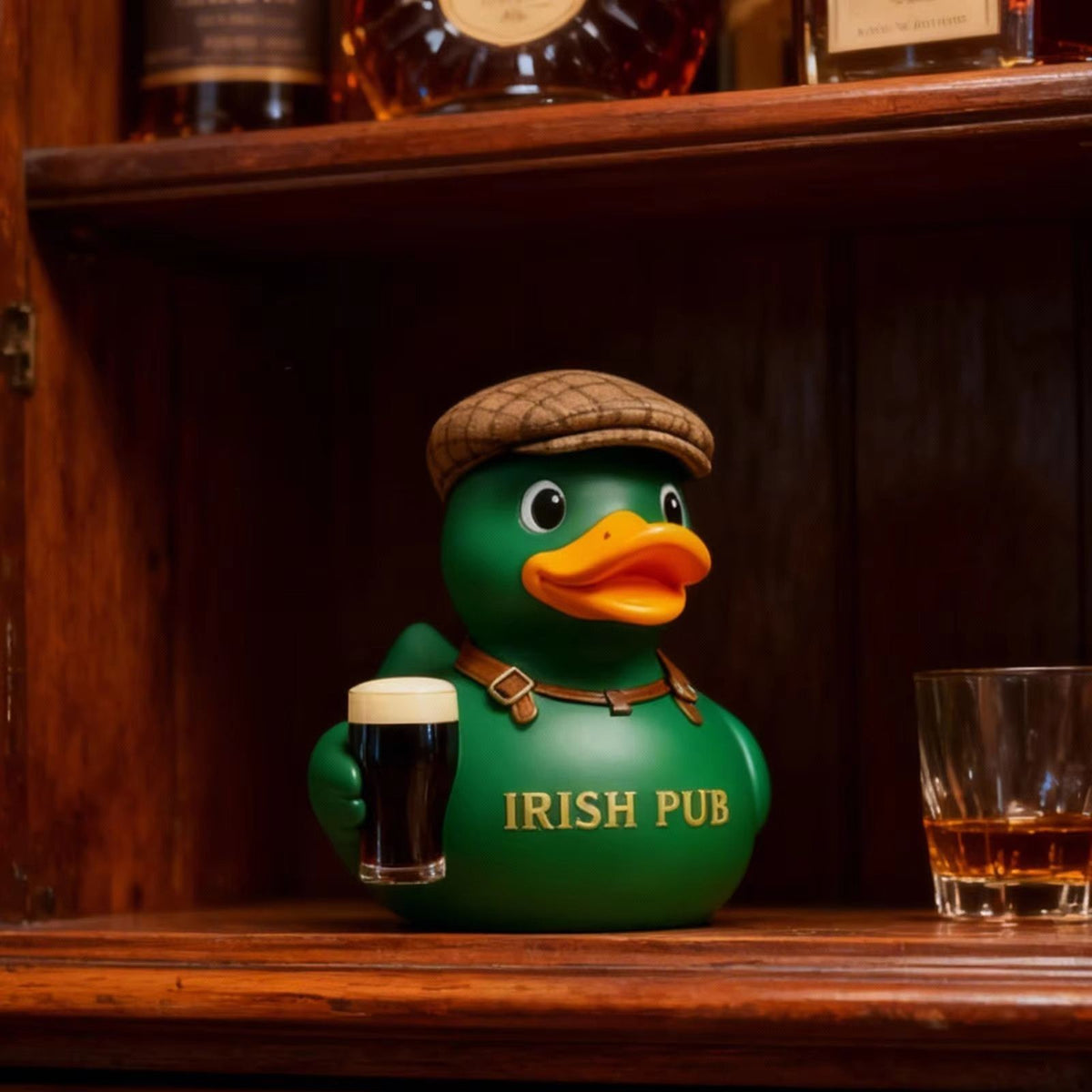 St. Patrick's Day Resin Duck Figurine Irish Pub Duck Figurine Holiday Decor
