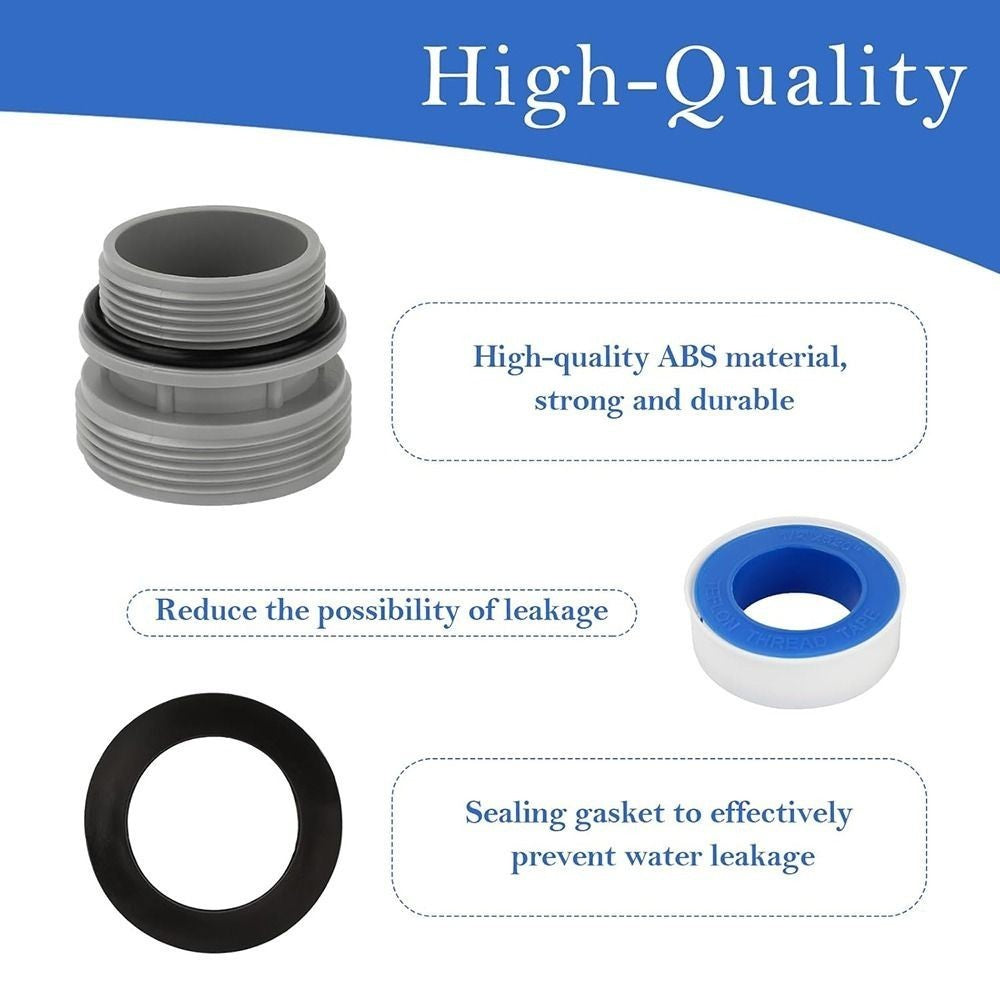 2 sets Short Pump Replacement Plastic Hose Convertion with 1xtape Fit for Intex