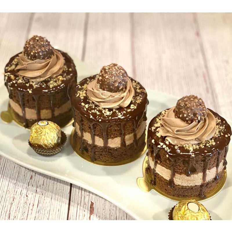 100Pcs 3 Inch Mini Round Golden Cake Boards Mousse Cupcake Base Dessert Board