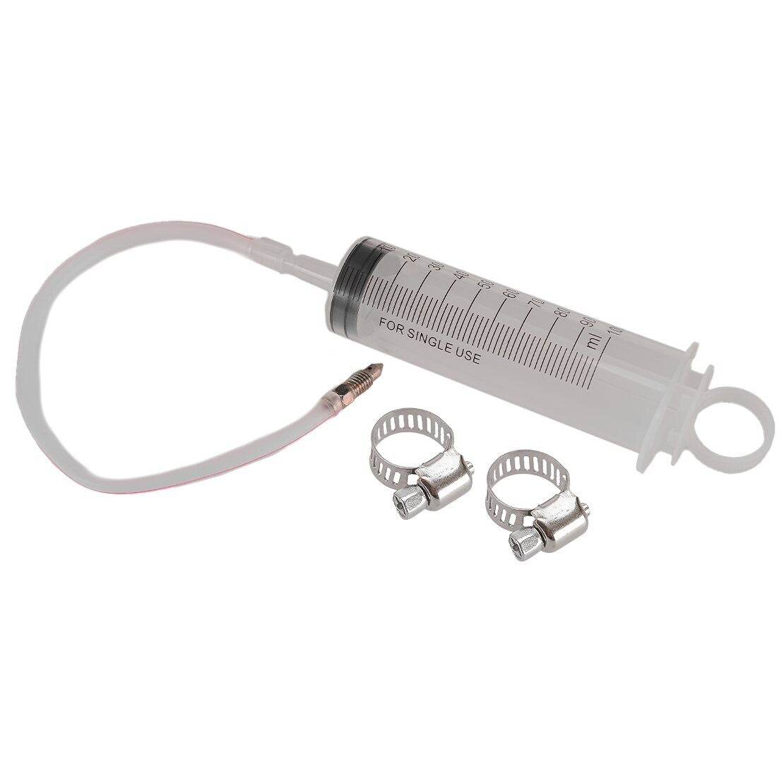 Motorcycle Brake & Clutch Bleeder Tool Kit Caliper Bleeding Syringe Set