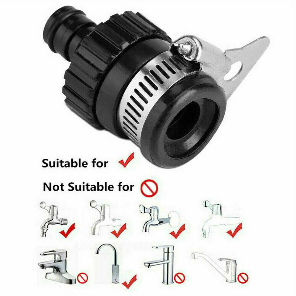 Universal Kitchen Mixer Tap To Garden Hose Pipe Connector Adapter Indoor Tool UK