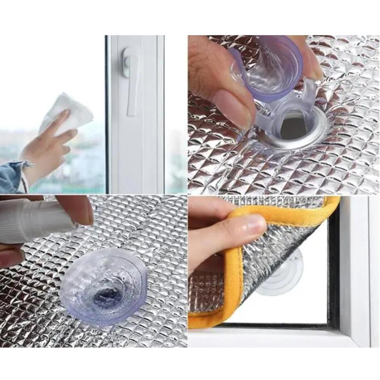Blackout Window Film Aluminum Foil Insulation Film Heat Reflective Glass Privacy