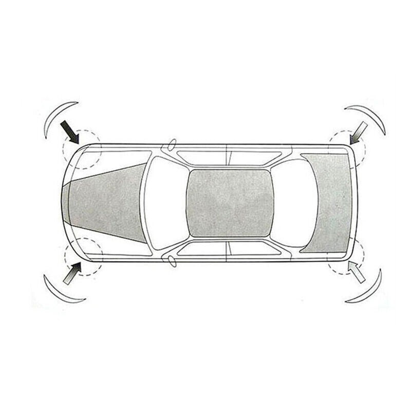 2X Car Carbon Fiber Anti-rub Strip Bumper Body Corner Protector Guard Trim