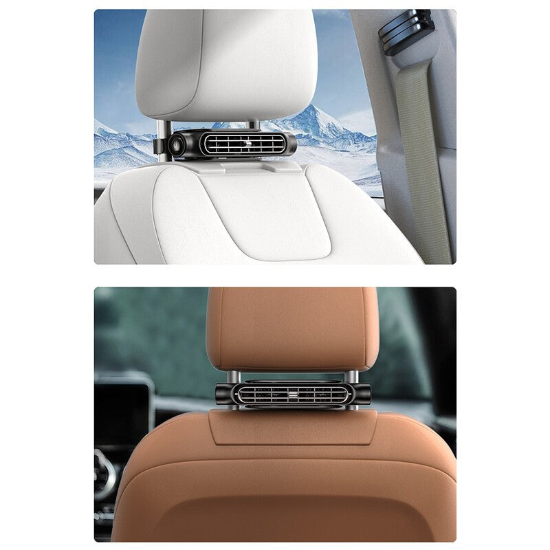 Car Rear Seat Fan USB Powered Car Headrest Cooling Air Fan Car Interior Fan