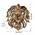 Ornament Lion Head Sculpture Wall Mounted Art Wall Decor Lion Head Wall Art