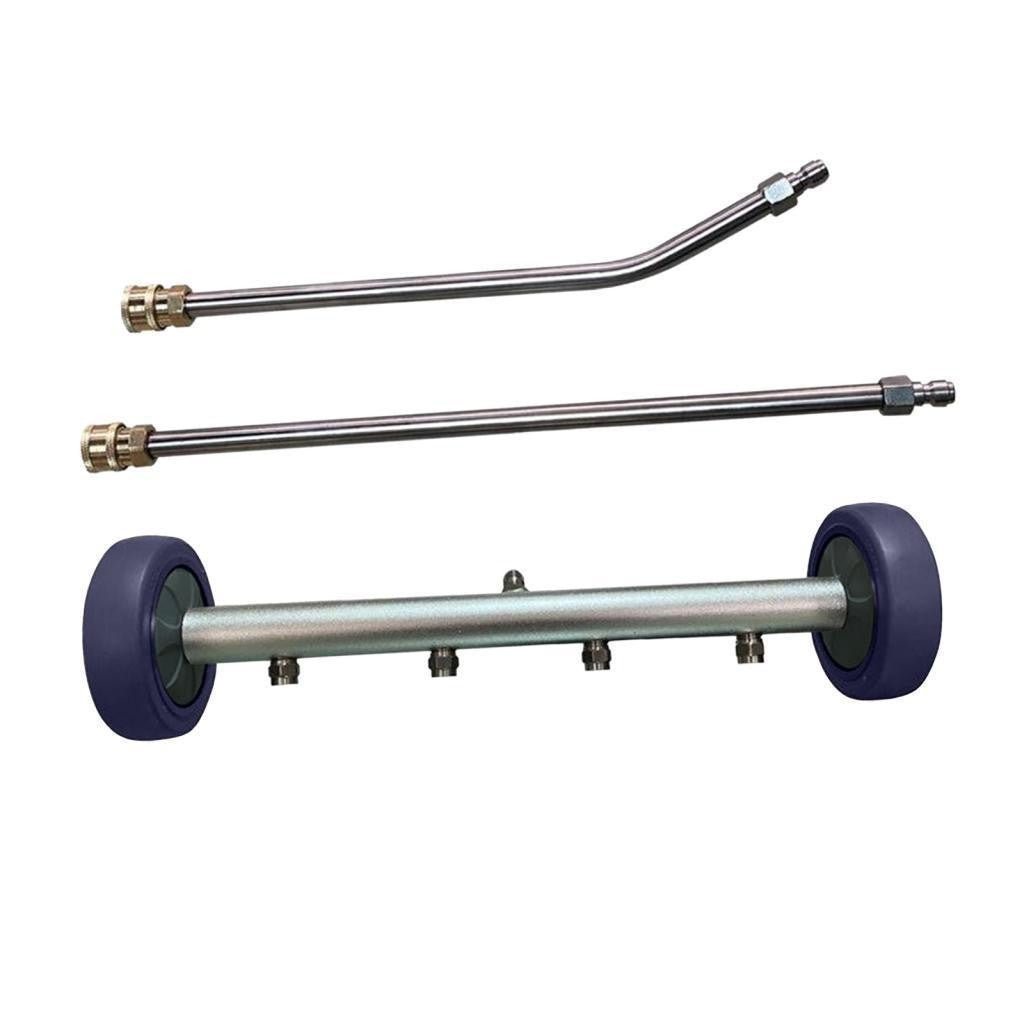 Pressure Washer Undercarriage Cleaner Under Car Chassis Wash with 2 Wand 5000PSI