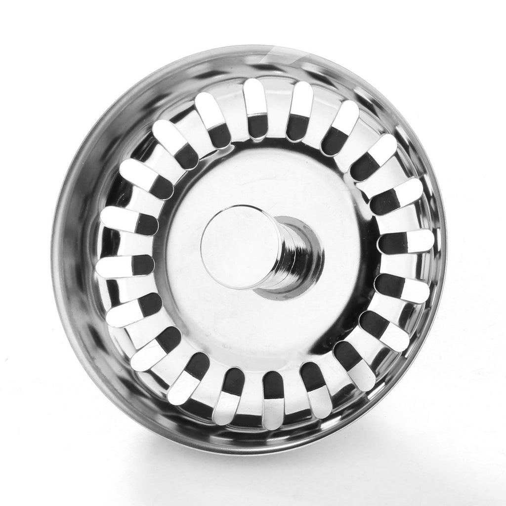 2x Stainless Steel Replacement Kitchen Sink Drain Strainer Drainer Waste Plug
