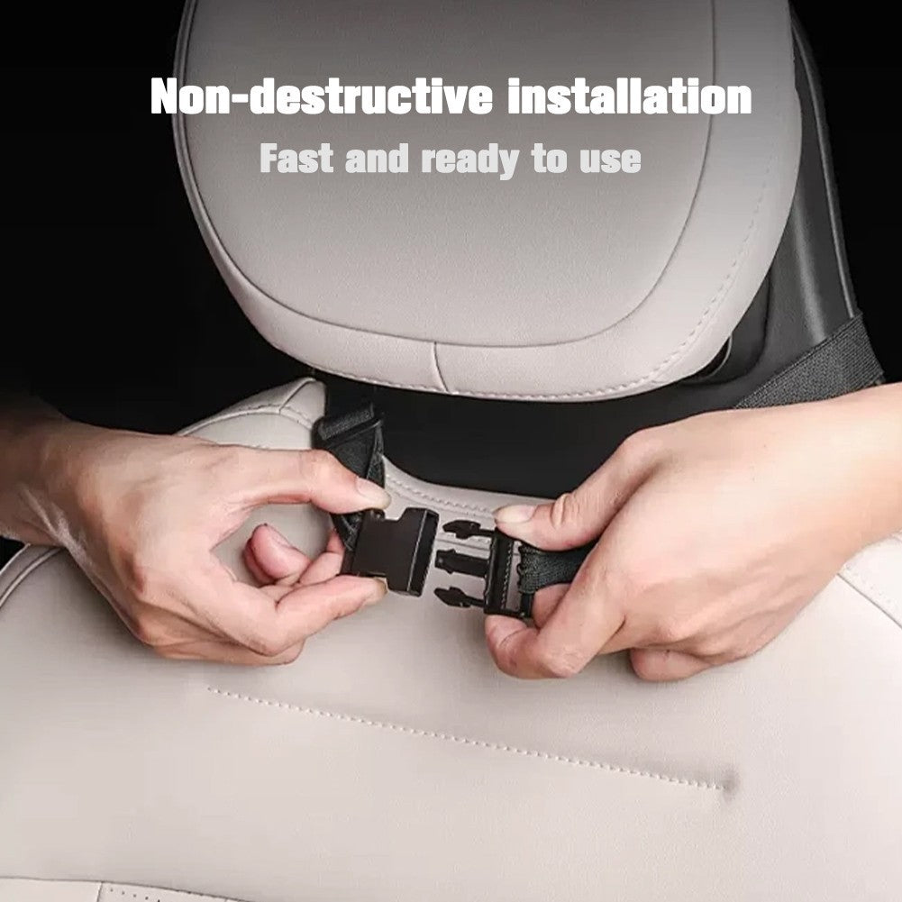 White Leather Car Seat Head Neck Rest Cushion Pad Headrest Pillow 1 piece