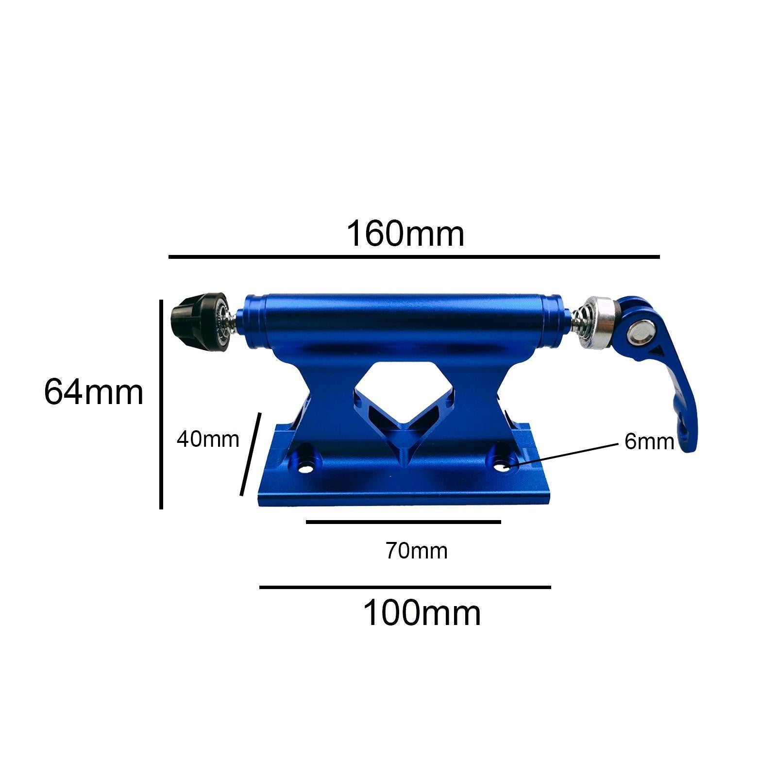 Bike Block Fork Mount MTB Trailer Truck Bed Rack Cycling Bicycle Blue