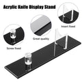 Acrylic Knives Display Stand Sturdy Knives Holder for Study Room Exhibition