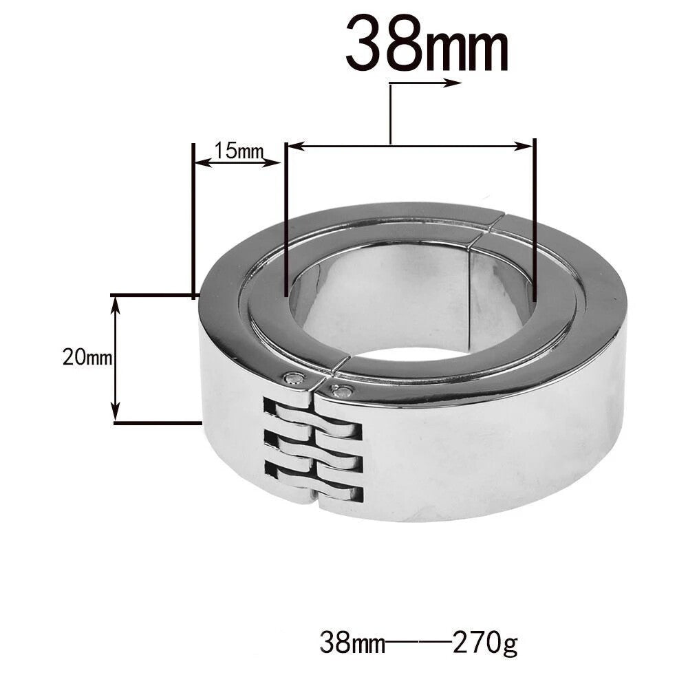 Metal Exercise Lock Male Ball Stretcher Weight Ring Ball Stretchering Weight