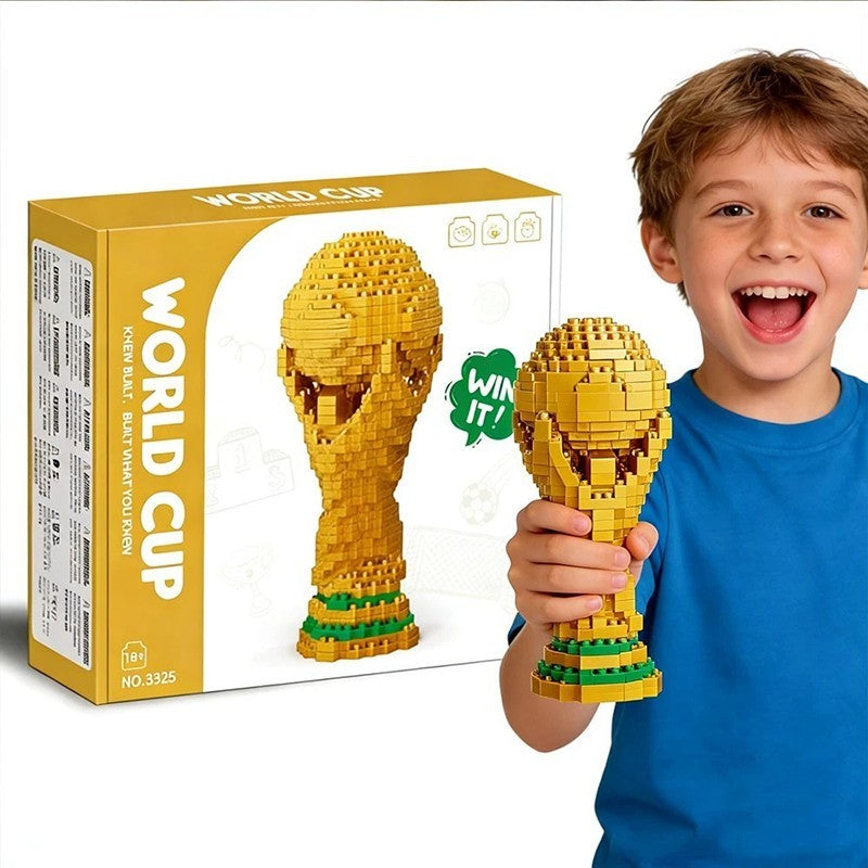2026 FIFA WORLD CUP Building Blocks, World Cup Trophy Building Blocks Gift