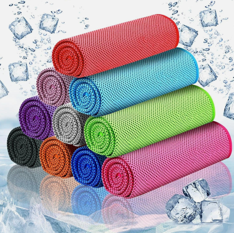 10 Pack Instant Cooling Towel Sports Gym Fast Drying Absorb Towels Yoga Travel