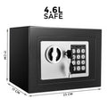 4.6L DIGITAL STEEL SAFE ELECTRONIC SECURITY HOME OFFICE MONEY CASH SAFETY BOX