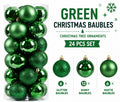 24Pcs 6cm New Christmas Tree Ball, Holiday Party Home Bauble Home Party Hanging
