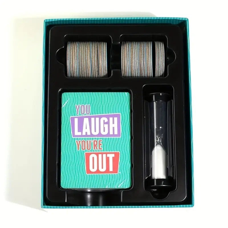 You Laugh You're Out Board Game Christmas Party Family Gathering Card Games