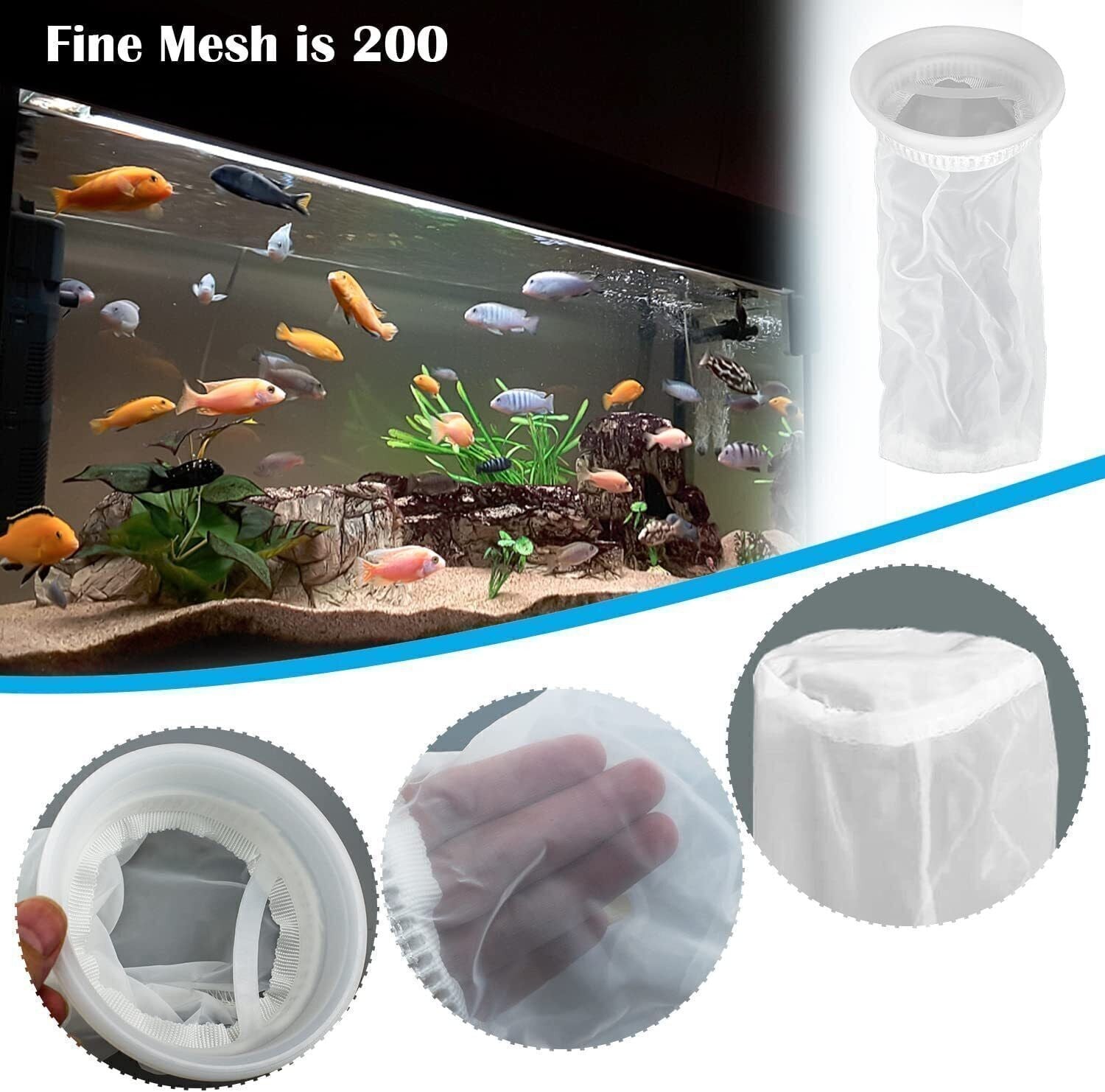 4x IBC Lid Filter Nylon Washable IBC Cover Filter Rain Water Tank Filter Mesh