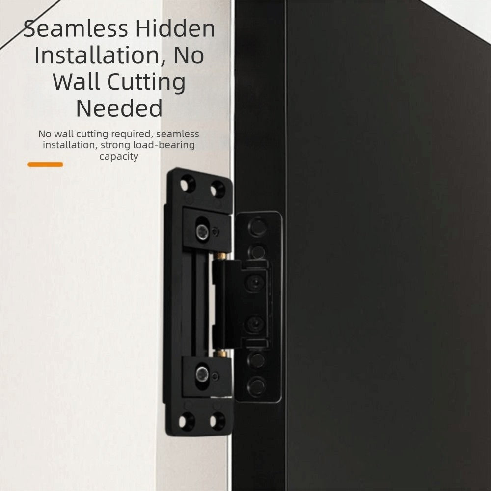 Hidden Door Hinges Adjustable Heavy Duty Easy to Install Thin Hardware