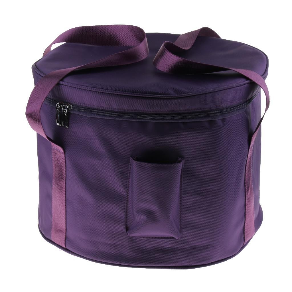 Thicken Carrier Case Bag for Crystal Singing Bowl Storage 8inch Purple