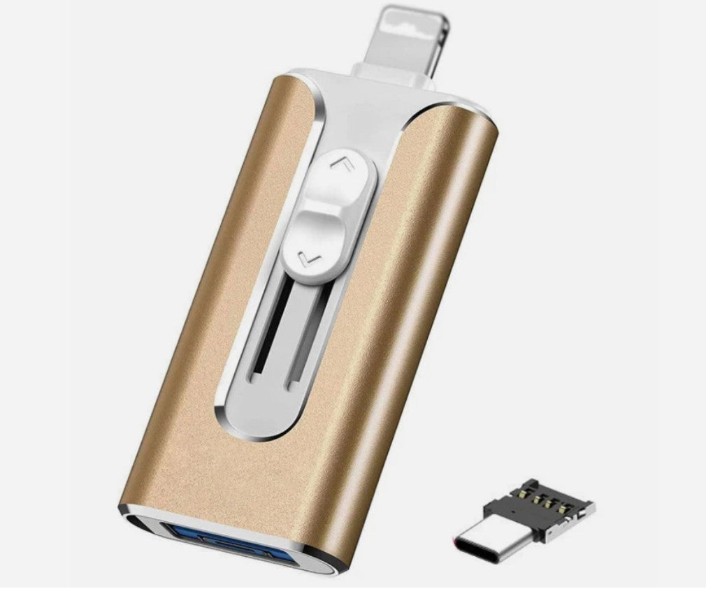 FileNest 4-in-1 USB Flash Drive for iPhone iPad,High Speed Photo Stick External