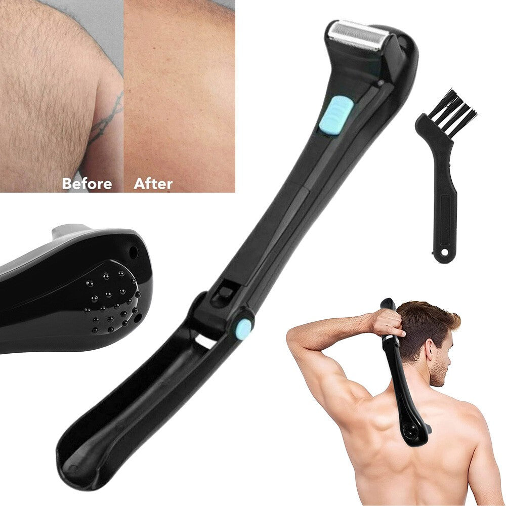 Men's Electric Back Hair Shaver Remover Body Trimmer Self Groomer Shaving Tool