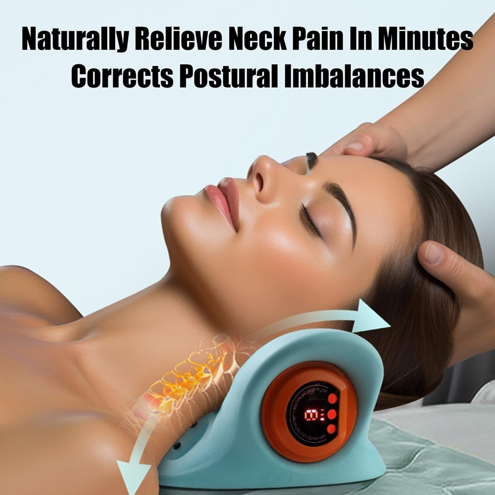 Therapist Neck Massager, Electric 4D with Heat, Ergonomic Angle for Deep