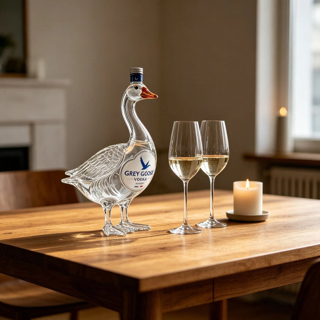 Grey Goose Vodka 3D Sculpted Bottle Wine Bottle Glass Whiskey Bottle For Storag