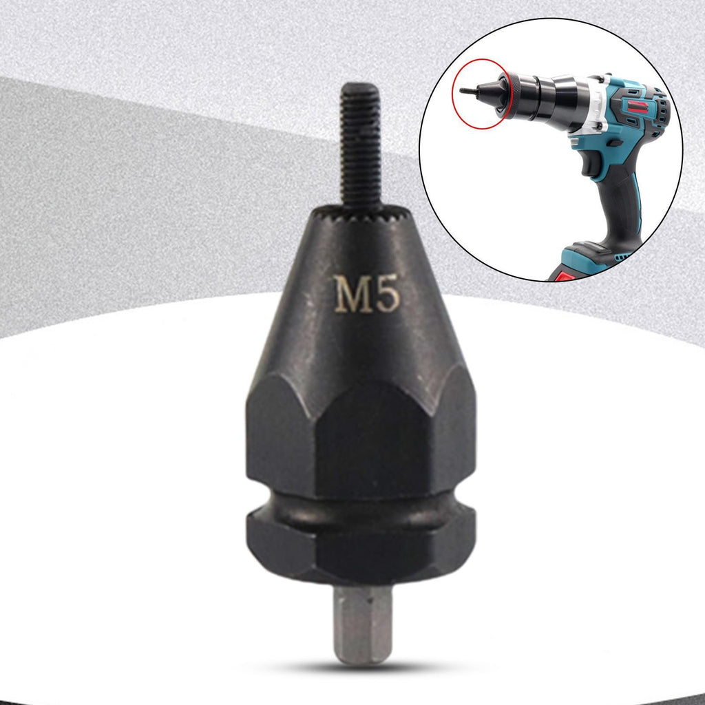 Cordless Rivet Nut Gun Pull Female Head M3 to M12 Riveting Tool Rivet Nut Insert