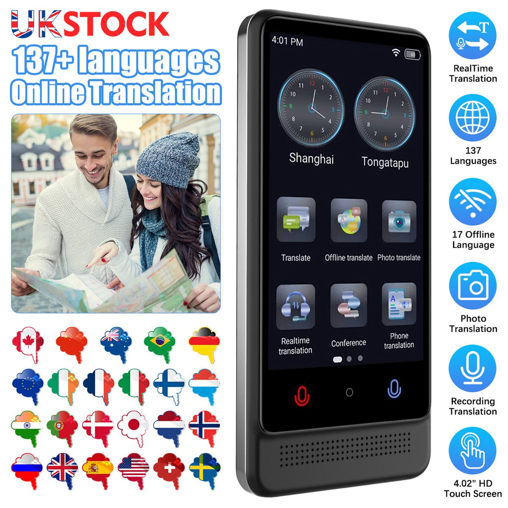 2026 Language Translator Device Real-time Smart Instant Voice 137+ Languages -UK