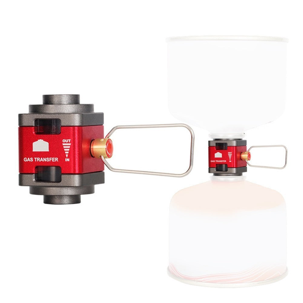 Gas Tank Converter for Camping with Visual Window and Pressure Release
