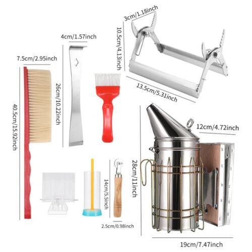 10 Pcs Beekeeping Tool Kit Beekeeping Equipment Beehive Tool !