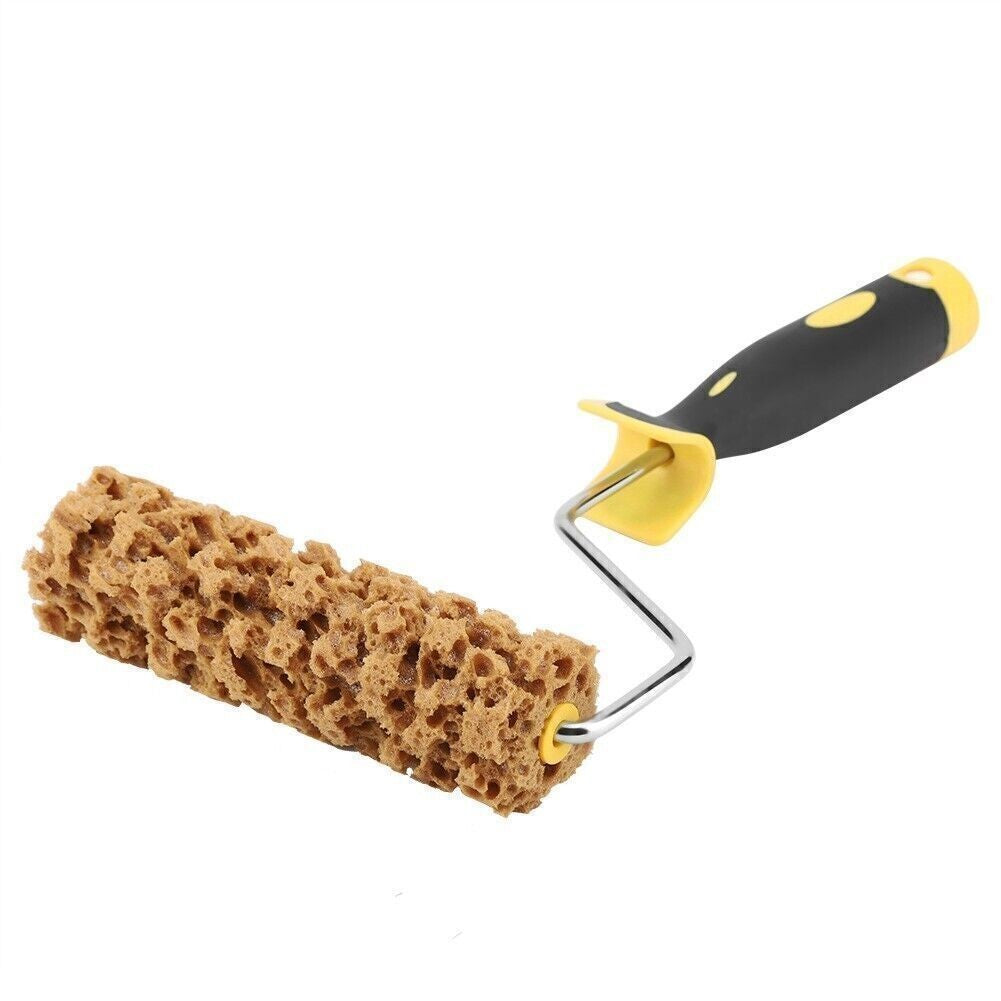 Texture Pattern Paint Roller Brush W/Handle Decorate For Wall Painting Tool