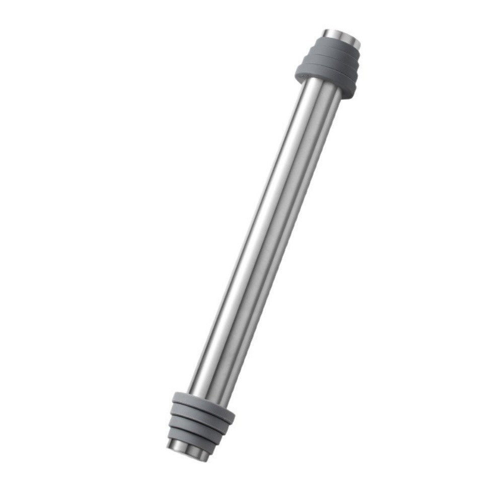 Professional Stainless Steel Rolling Pin with Adjustable Thickness Rings