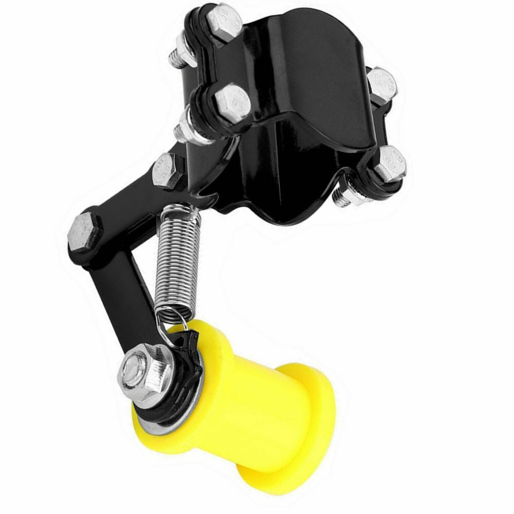 Universal Bolt On Chain Tensioner & Yellow Roller Adjuster Motorcycle Motorbike