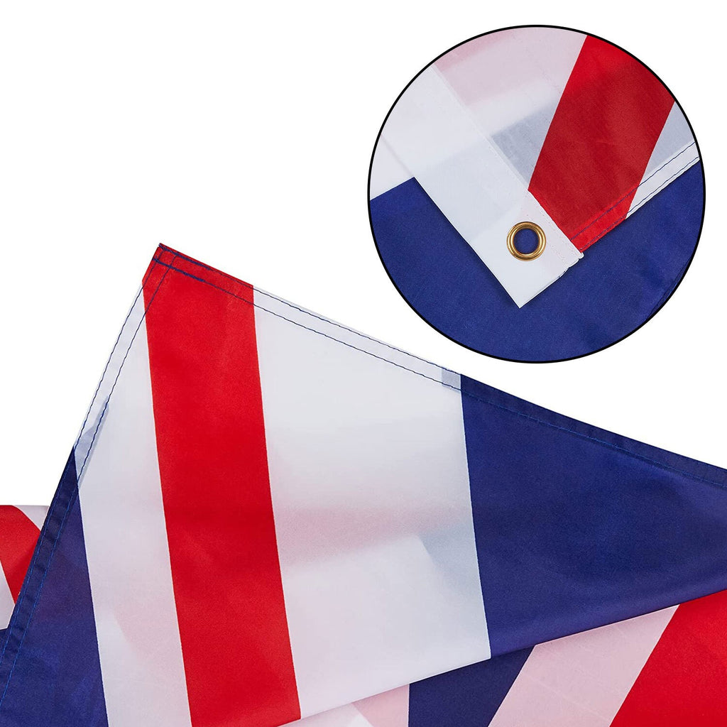 Union Jack Flag Brass Eyelets Double Stitched Great Britain UK Sport 5X3FT Fast