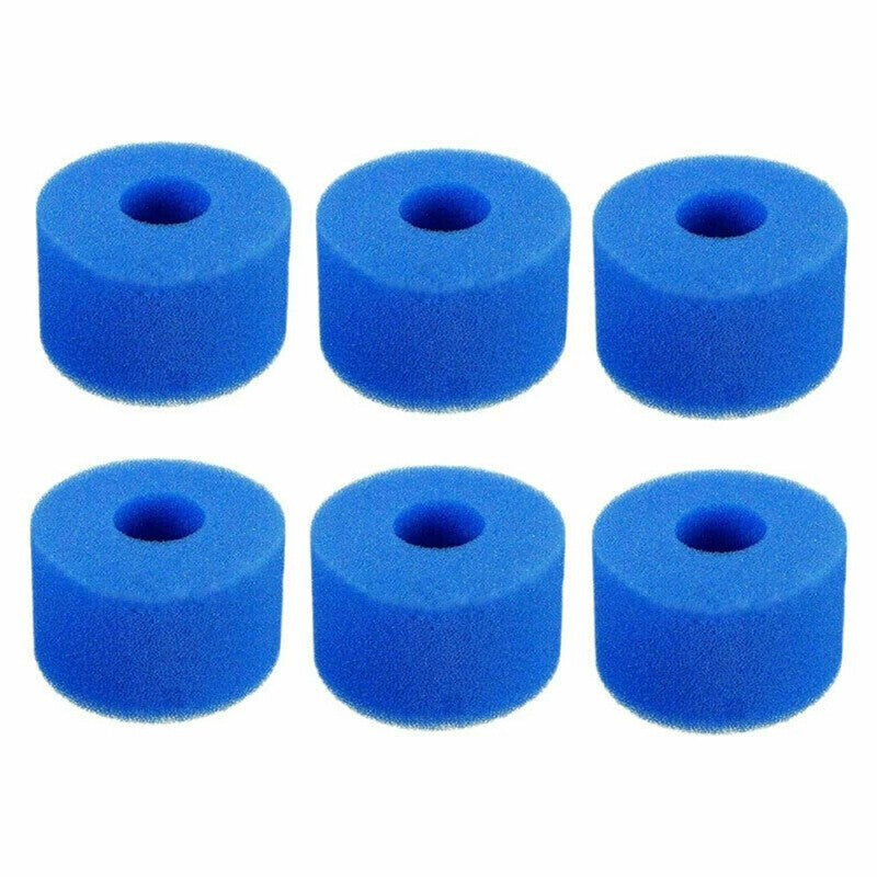 6/12X Washable Foam Filter For Bio VI / All Lay-Z-Spa Models / Intex S1 Sponge