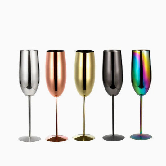 Champagne Cocktail Glasses Goblet Wine Cup 304 Stainless Steel 280ml Bar Pub.*