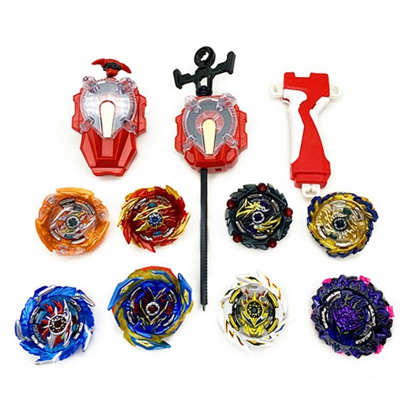 Beyblade Burst Set w/ Sparking Launcher Grip + Portable Storage Box Case Gift UK