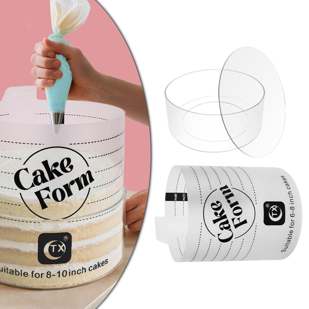 Acrylic Cake Form, Cake Making Tool for Beginners and Pros, Premium Accessory