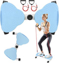 Adjustable Waist Twister Board Core Twist Exercise Machine w/ Resistance Bands