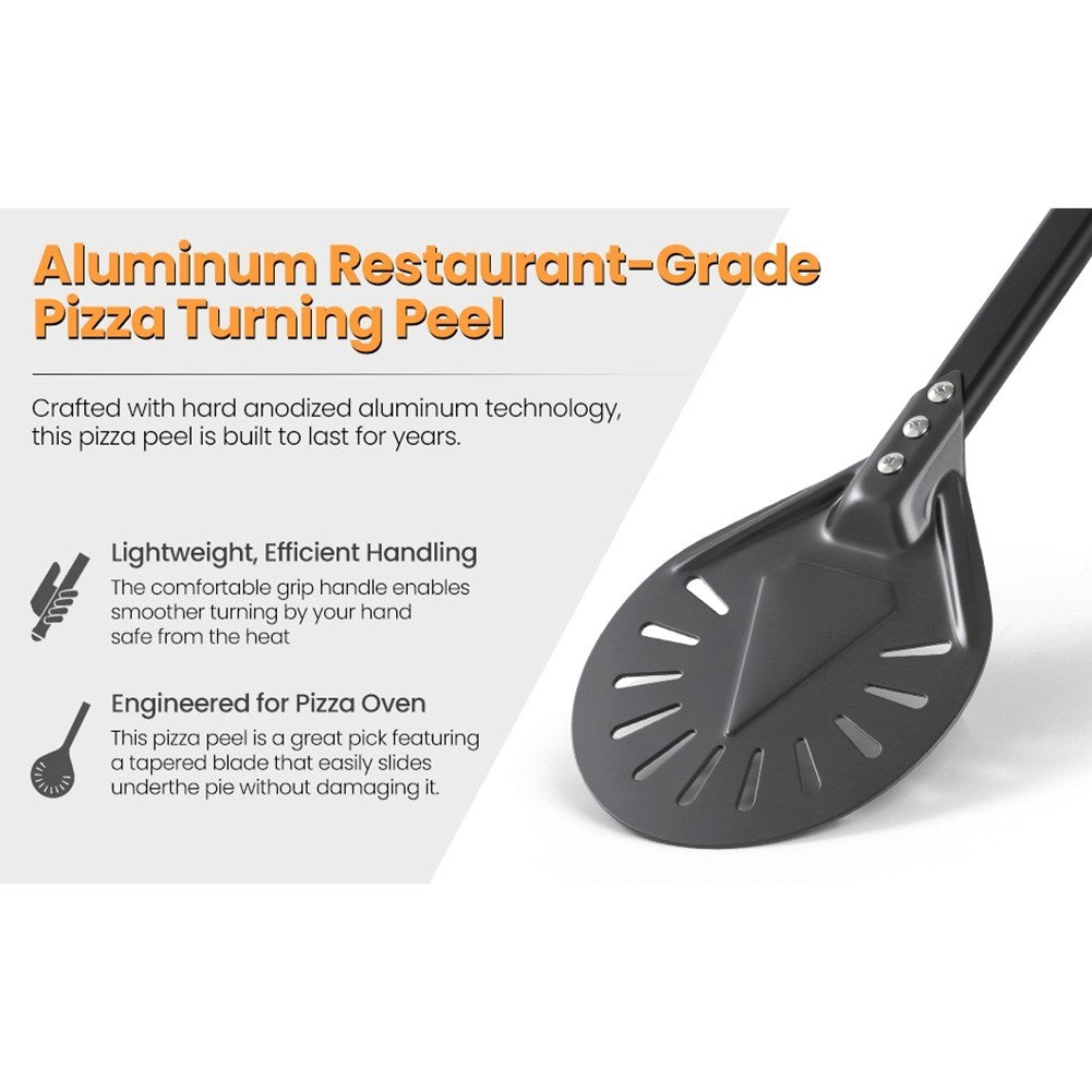 Pizza Turning Peel Pizza Turner Restaurant-Grade Aluminum Perforated Pizza2420