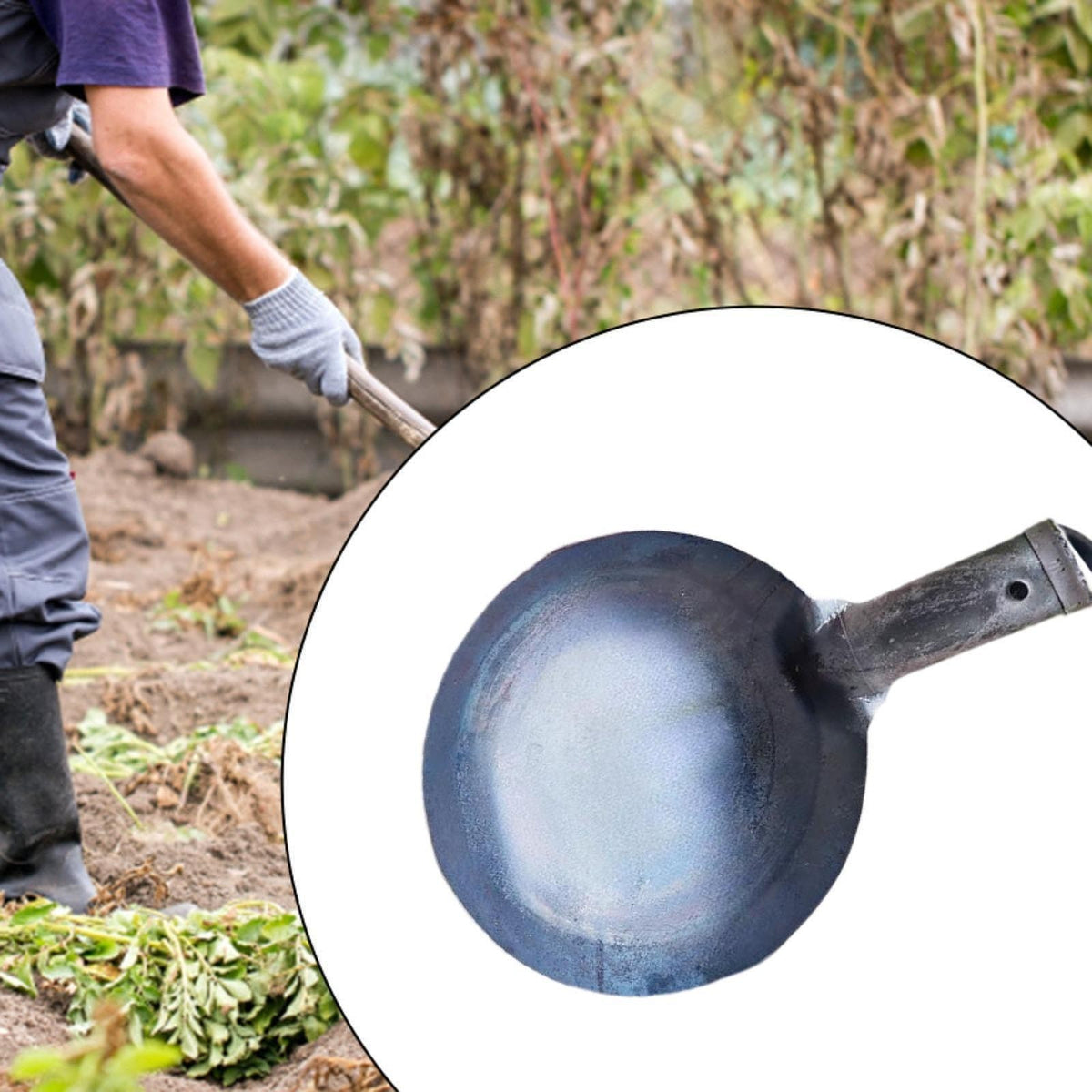 Heavy Duty Metal Scoop for Sewer And Drain Cleaning