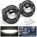 2X 3inch Flush Mount LED Work Light Bar Pods Spot Driving Fog Lamp Offroad Round
