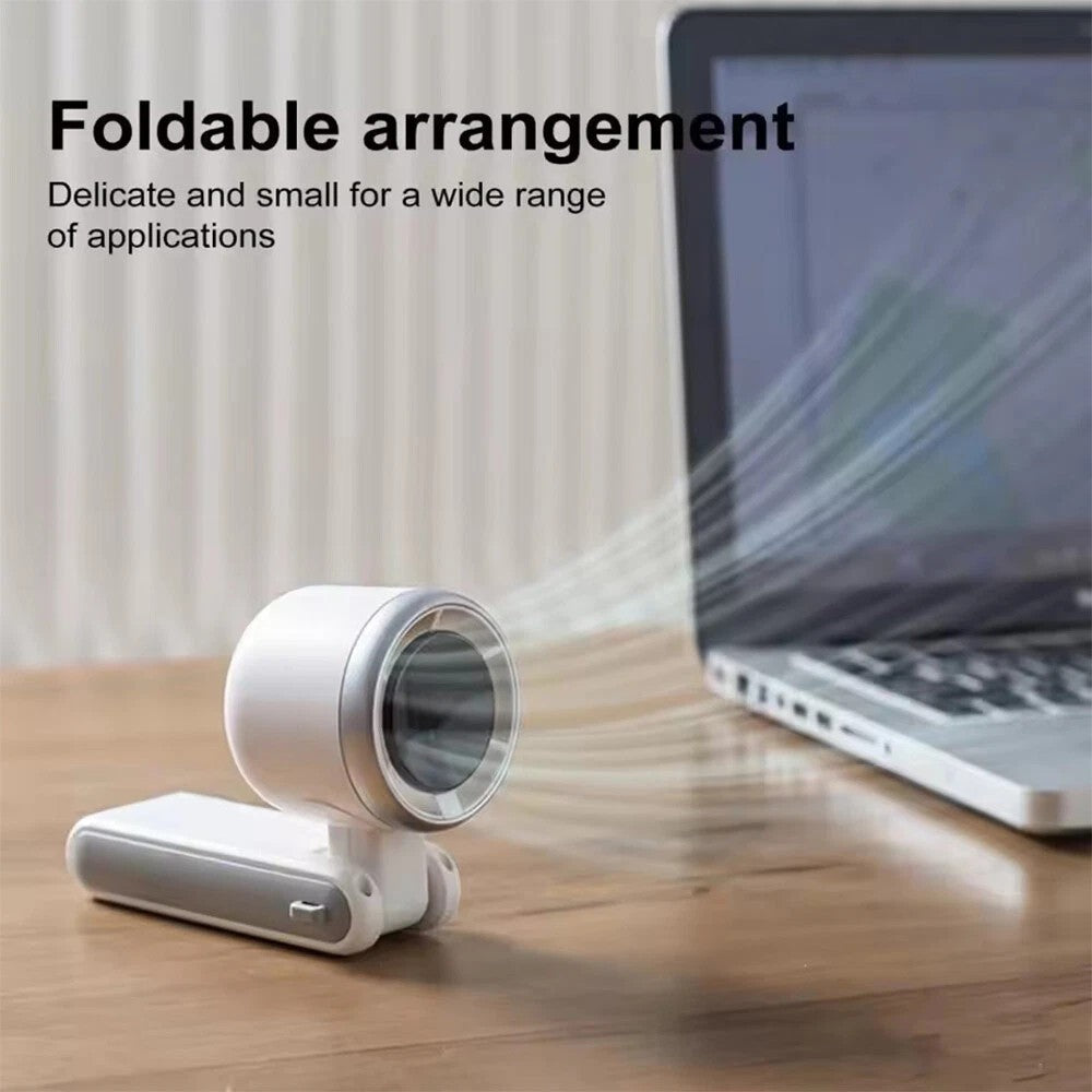 Rechargeable Handheld Turbo Fan with Digital Display Portable Travel Mini Fan UK