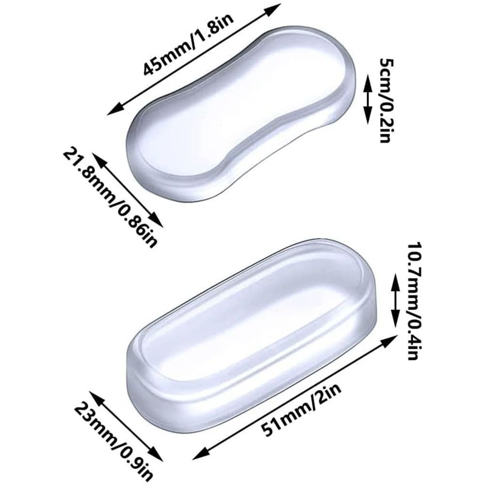 5PCS Silicone Toilet Seat Bumpers, Anti Slip Pad Spacers Replacement Accessories