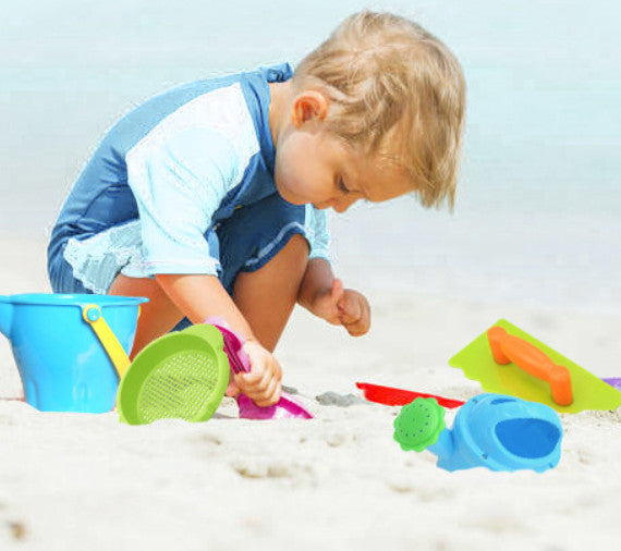 Kids Beach Pail and Set Sturdy Children's Sand and Water Play Set