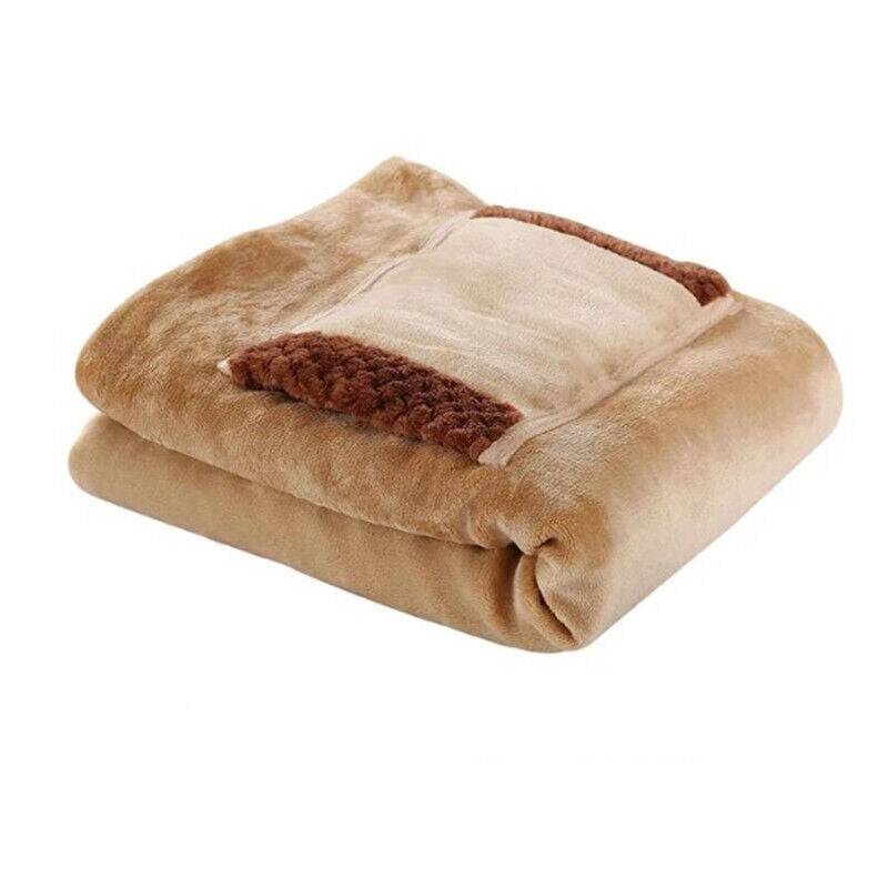 Electric Heated Throw Over Blanket Large Warm Washable Fleece Winter Warming USB