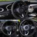 15" Universal Car Steering Wheel Cover Anti Slip PU Leather Comfortable 38cm UK