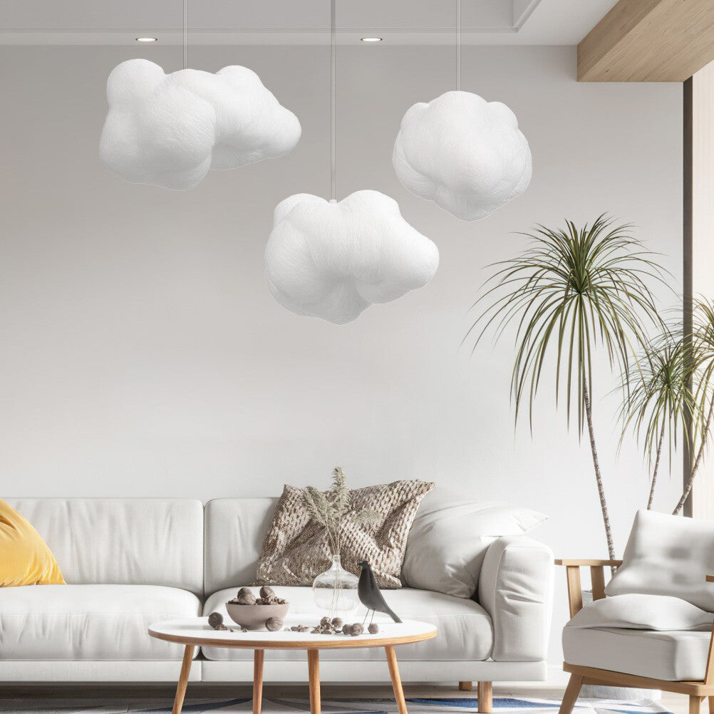 30cm Three-color Pendant lamp for bedroom Floating Clouds Night